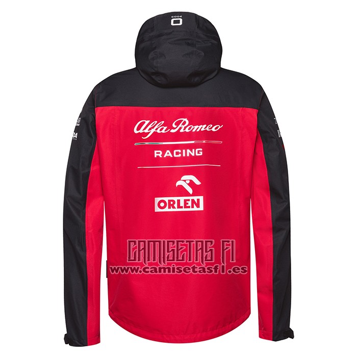Rompevientos con Capucha del Alfa Romeo Racing F1 2021 Rojo Negro